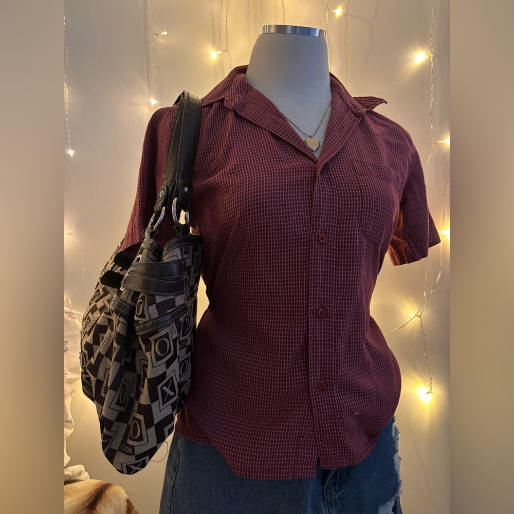 XOXO Y2K Brown and Black Shoulder Bag